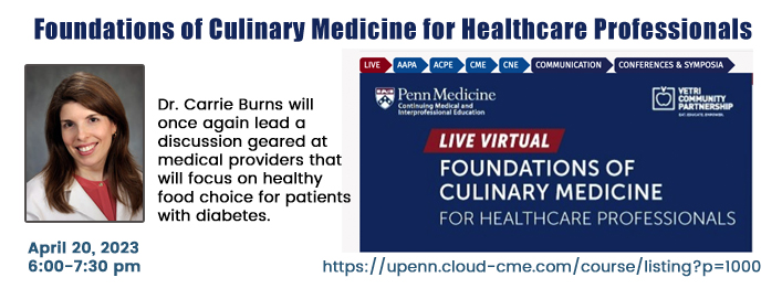 Foundations of Culinary Medicine for Health Professionals - Carrie Burns